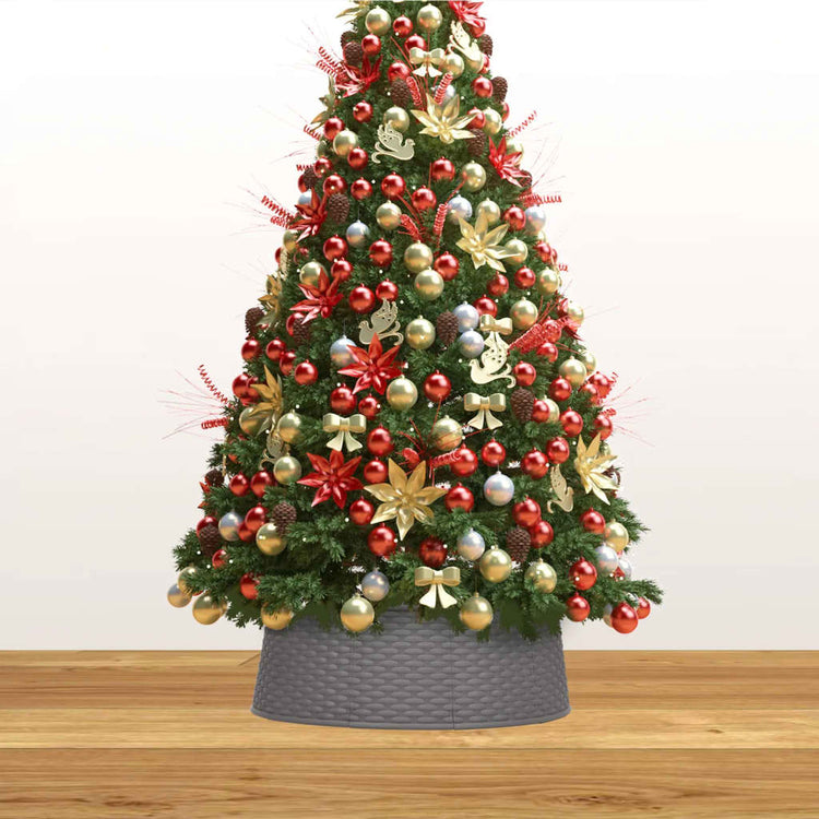 VidaXL Kerstboomrok Ø54x19,5 cm bruin