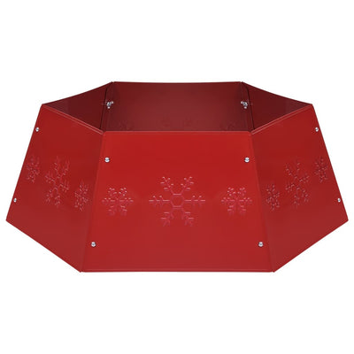 Vidaxl kerstboomrok ø68x25 cm rood