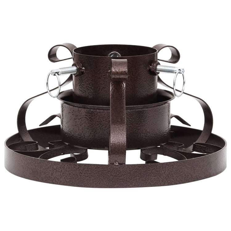 Vidaxl kerstboomstandaard in antieke stijl 29x29x15,5 cm koperkleurig
