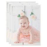 Vidaxl fotolijsten 3 st voor wand of tafel 18x24 cm mdf zilverkleurig - afbeelding 1