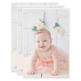 Vidaxl fotolijsten 3 st voor wand of tafel 7x90 cm mdf zilverkleurig - afbeelding 1