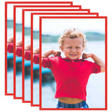 Vidaxl fotolijsten 5 st voor wand of tafel 70x90 cm mdf rood - afbeelding 1