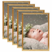 Vidaxl fotolijsten 5 st voor tafel 15x21 cm mdf goudkleurig - afbeelding 1