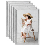 VidaXL Fotolijsten 5 st voor wand of tafel 59,4x84 cm zilverkleurig - afbeelding 1
