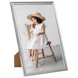 VidaXL Fotolijsten 3 st voor wand of tafel 7x90 cm MDF zilverkleurig - afbeelding 2