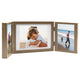 Vidaxl fotolijst drieluik 28x18 cm+2x(13x18 cm) lichtbruin