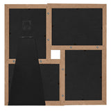 Vidaxl fotolijst voor 4x(13x18 cm) foto mdf lichtbruin - afbeelding 3