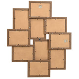 Vidaxl fotolijst voor 10x(10x15 cm) foto mdf lichtbruin - afbeelding 3