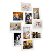 Vidaxl fotolijst voor 10x(10x15 cm) foto mdf wit - afbeelding 1