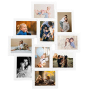 Vidaxl fotolijst voor 10x(10x15 cm) foto mdf wit - afbeelding 2