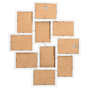 Vidaxl fotolijst voor 10x(10x15 cm) foto mdf wit - afbeelding 3