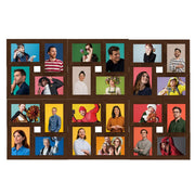 Vidaxl fotolijst voor 24x(10x15 cm) foto mdf donkerbruin - afbeelding 2