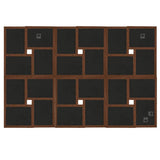 Vidaxl fotolijst voor 24x(13x18 cm) foto mdf donkerbruin - afbeelding 3