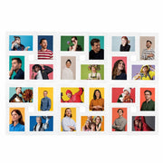 Vidaxl fotolijst voor 24x(10x15 cm) foto mdf wit - afbeelding 2