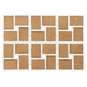 Vidaxl fotolijst voor 24x(10x15 cm) foto mdf wit - afbeelding 3