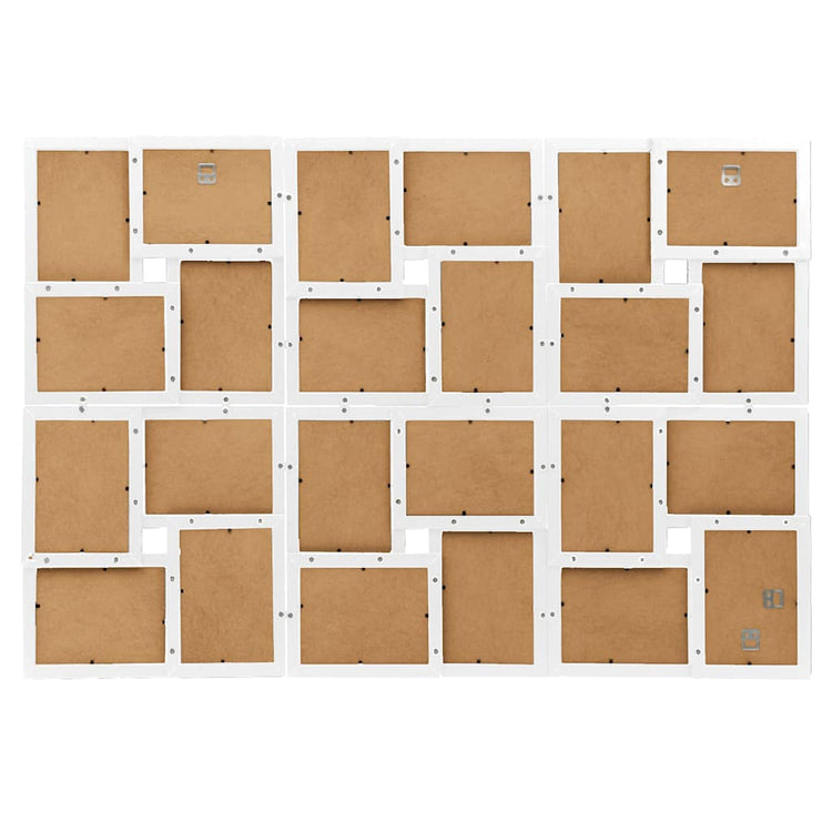Vidaxl fotolijst voor 24x(10x15 cm) foto mdf wit
