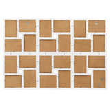 Vidaxl fotolijst voor 24x(13x18 cm) foto mdf wit - afbeelding 3