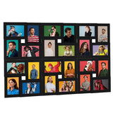 Vidaxl fotolijst voor 24x(10x15 cm) foto mdf zwart - afbeelding 1