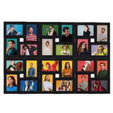 Vidaxl fotolijst voor 24x(10x15 cm) foto mdf zwart - afbeelding 2