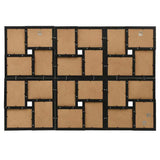 Vidaxl fotolijst voor 24x(10x15 cm) foto mdf zwart - afbeelding 3