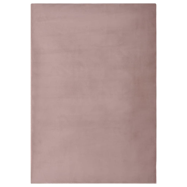 Vidaxl vloerkleed 180x270 cm kunstkonijnenbont oudroze