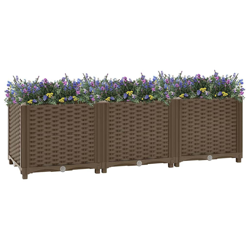 Vidaxl verhoogd bed 120x40x38 cm polypropyleen