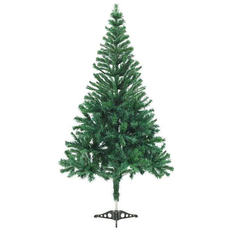 Vidaxl kunstkerstboom met verlichting en kerstballen 910 takken 210 cm