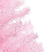 VidaXL Kunstkerstboom met verlichting en kerstballen 180 cm PVC roze - afbeelding 3