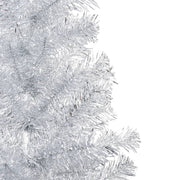 VidaXL Kunstkerstboom met verlichting en kerstballen 180 cm PET zilver - afbeelding 2