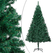 VidaXL Kunstkerstboom met verlichting en kerstballen 120 cm PVC groen - afbeelding 2