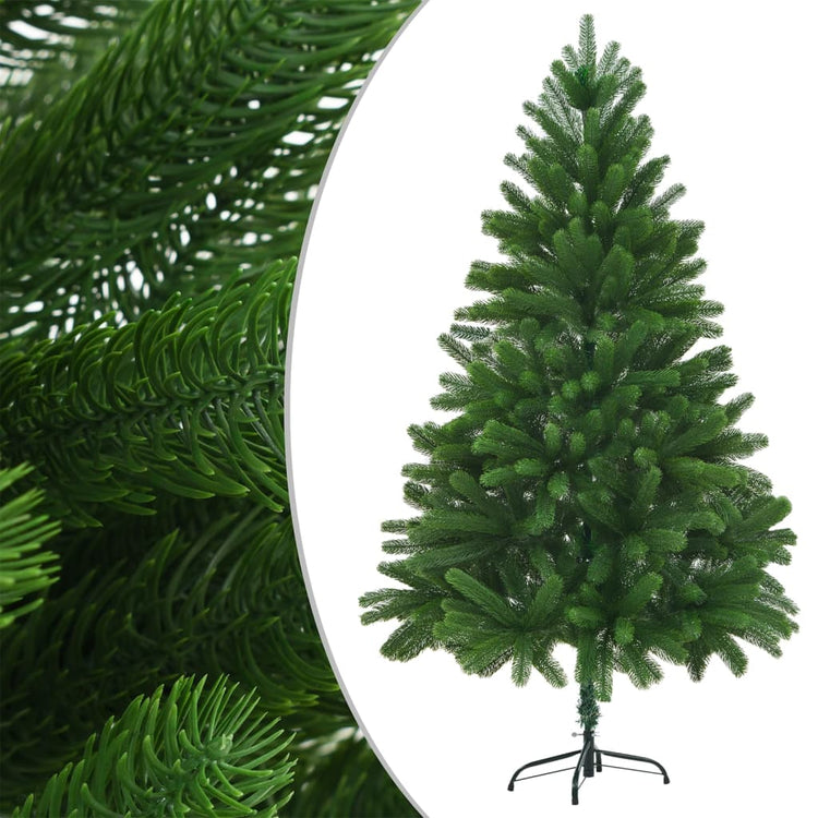 VidaXL Kunstkerstboom met verlichting en kerstballen 180 cm groen