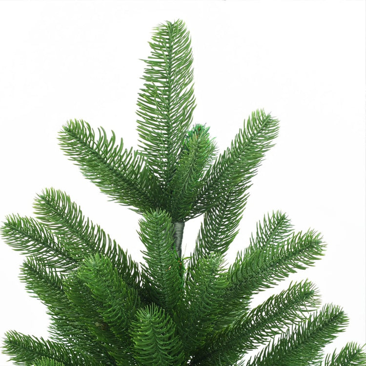 VidaXL Kunstkerstboom met verlichting en kerstballen 210 cm groen