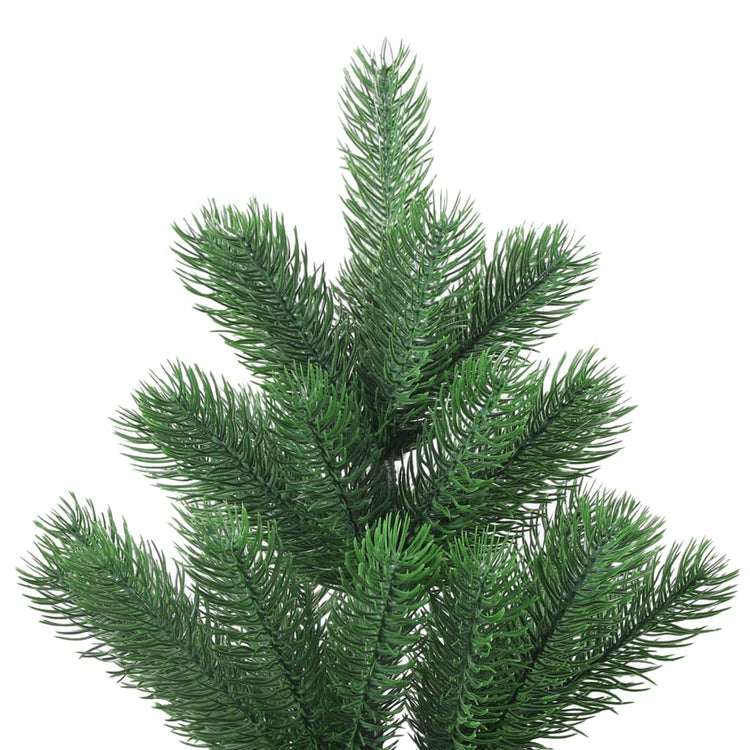 VidaXL Kunstkerstboom Nordmann met LED's en kerstballen 180 cm groen