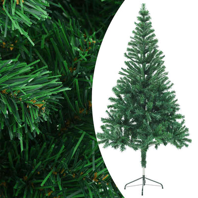 Vidaxl kunstkerstboom met verlichting en kerstballen 380 takken 150 cm