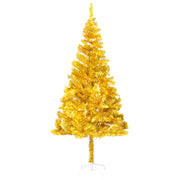 VidaXL Kunstkerstboom met verlichting en kerstballen 180 cm PET goud - afbeelding 2