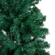 VidaXL Kunstkerstboom met verlichting en kerstballen 210 cm PVC groen - afbeelding 3