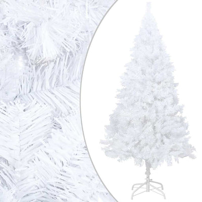 Vidaxl kunstkerstboom met verlichting en kerstballen 120 cm pvc wit