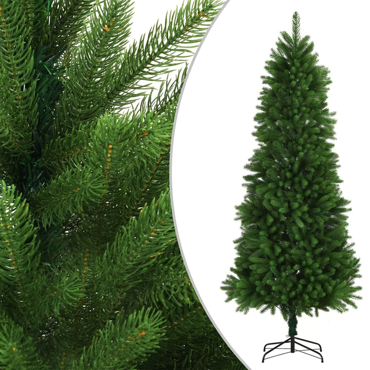 VidaXL Kunstkerstboom met verlichting en kerstballen 240 cm groen