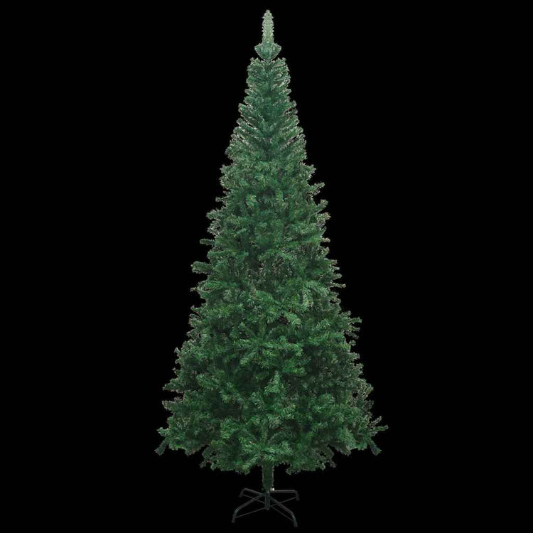 Vidaxl kunstkerstboom met verlichting en kerstballen l 240 cm groen