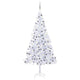 Vidaxl kunstkerstboom met verlichting en kerstballen 910 takken 210 cm