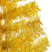 VidaXL Kunstkerstboom met verlichting en kerstballen 240 cm PET goud - afbeelding 2