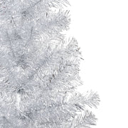 VidaXL Kunstkerstboom met verlichting en kerstballen 180 cm PET zilver - afbeelding 2
