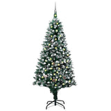 Vidaxl kunstkerstboom met led en kerstballen en dennenappels 240 cm - afbeelding 1