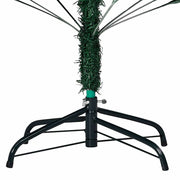 Vidaxl kunstkerstboom met verlichting en kerstballen 120 cm pvc groen - afbeelding 3