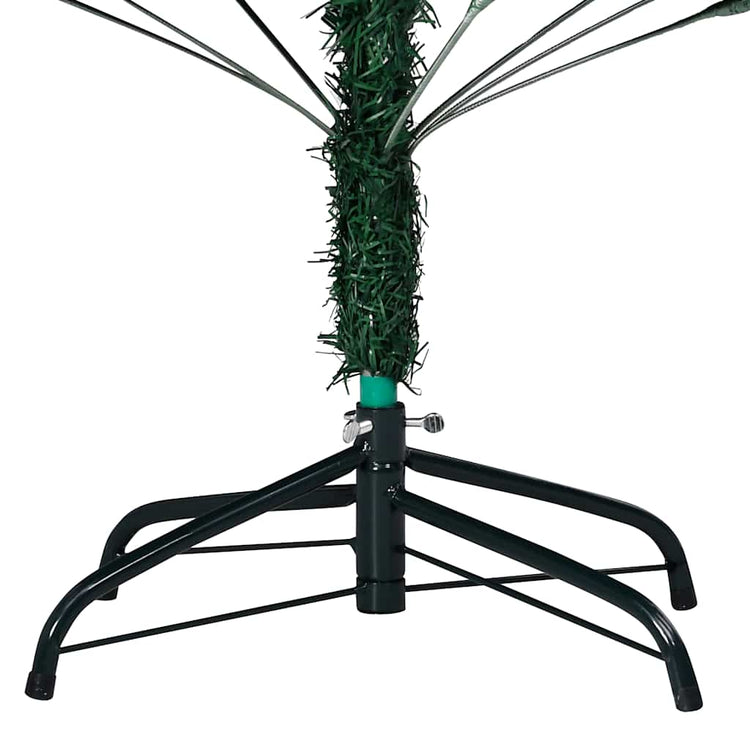Vidaxl kunstkerstboom met verlichting en kerstballen 180 cm pvc groen