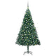 Vidaxl kunstkerstboom met verlichting en kerstballen 240 cm groen
