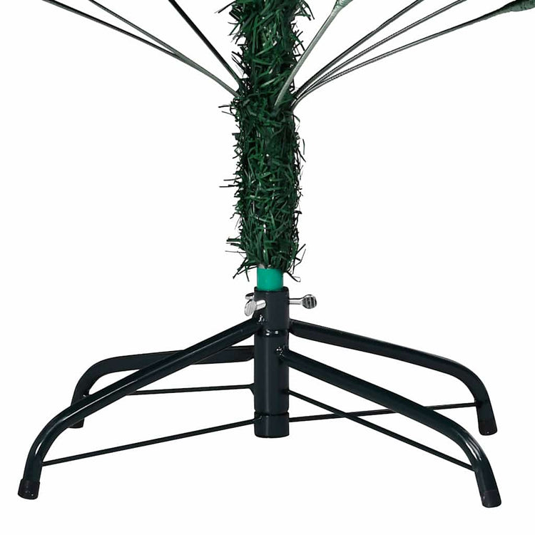 Vidaxl kunstkerstboom met verlichting en kerstballen 240 cm groen
