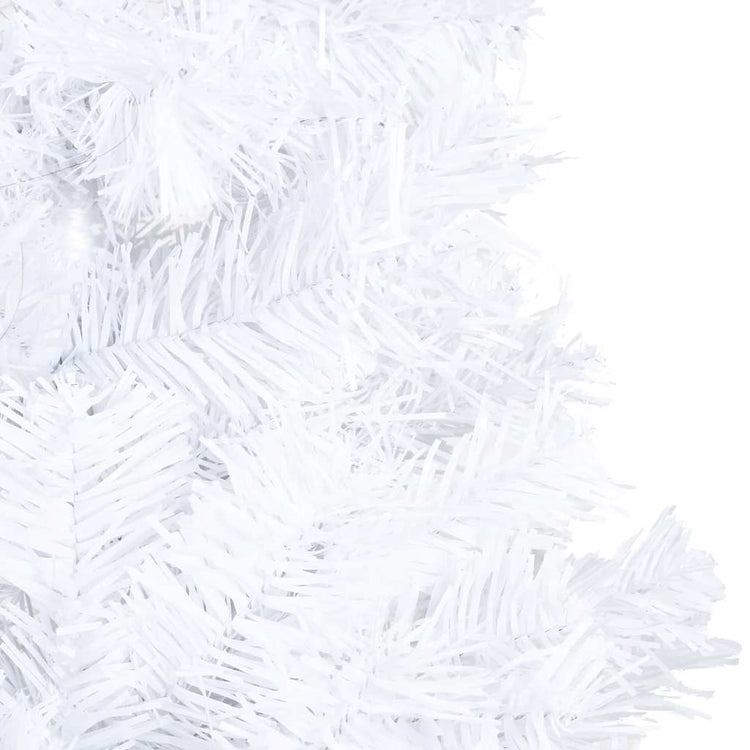 Vidaxl kunstkerstboom met verlichting en kerstballen 120 cm pvc wit