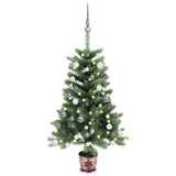 Vidaxl kunstkerstboom met verlichting en kerstballen 90 cm groen - afbeelding 1