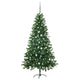 Vidaxl kunstkerstboom met verlichting en kerstballen 180 cm groen